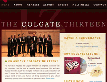 Tablet Screenshot of colgate13.org